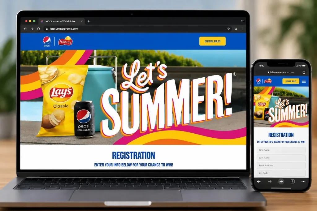 RTM-operated Pepsi and Lay's Let's Summer promotional campaign website